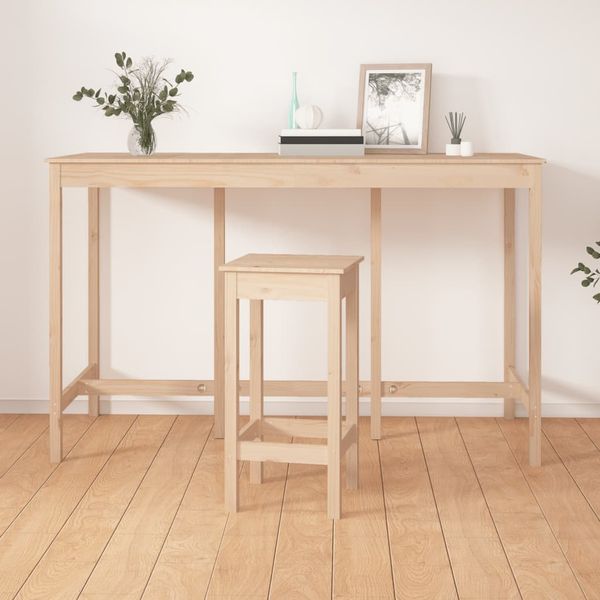 vidaXL Barový stolík 180x80x110 cm borovicový masív