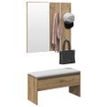 VidaXL Sada nábytku do predsiene Artisan Oak Engineered Wood