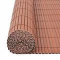vidaXL Obojstranný záhradný plot 110x500 cm hnedý