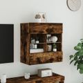 vidaXL TV nástenná skrinka s LED svetlami dub sonoma 58,5x30x60,5 cm