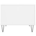 vidaXL Konferenčný stolík biely 50x50x40 cm kompozitné drevo