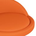 vidaXL Barové stoličky 2 ks oranžové umelá koža