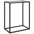 vidaXL Konzolový stolík priehľadný 60x35x75 cm tvrdené sklo