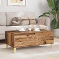 vidaXL Konferenčný stolík Staré drevo 90 x 50 x 35 cm Kompozitné drevo