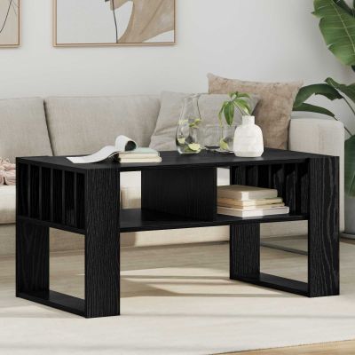 vidaXL Konferenčný stolík Čierny dub 92 x 49,5 x 45 cm