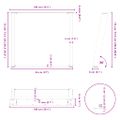 vidaXL Nohy k jedálenskému stolu v tvare U, 2 ks, prírodná oceľ, 100 x (72-73) cm, oceľ