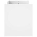 vidaXL TV skrinka biela 100x35x40 cm spracované drevo