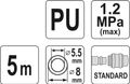 Hadica vzduchová spirálová PU 5,5x8mm, 5m