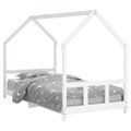 vidaXL Rám detskej postele biely 90x200 cm masívna borovica