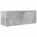 vidaXL Botník betónovo sivý 100x35x38 cm spracované drevo