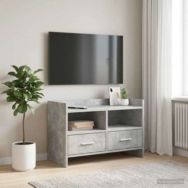 vidaXL TV skrinka 71,5 x 33 x 47 cm Betónovo sivá Kompozitné drevo