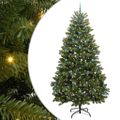 vidaXL Umelý Sklápací Vianočný Stromček Zelená 270 cm PVC a oceľ