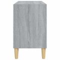vidaXL TV stolík s drevenými nohami sivý dub sonoma 69,5x30x50 cm