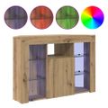 vidaXL Rohový LED TV kabinet 100x40x68cm Remeselný dub