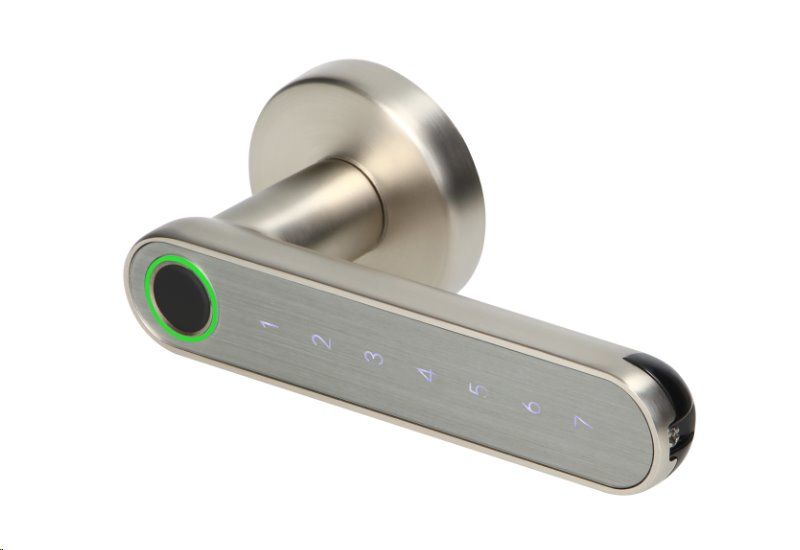 Chytrá klávesnica s dotykovou klávesnicou a čítačkou otiskov prstov ORNO OR-ZS-853/N, Bluetooth 4.0, nikl