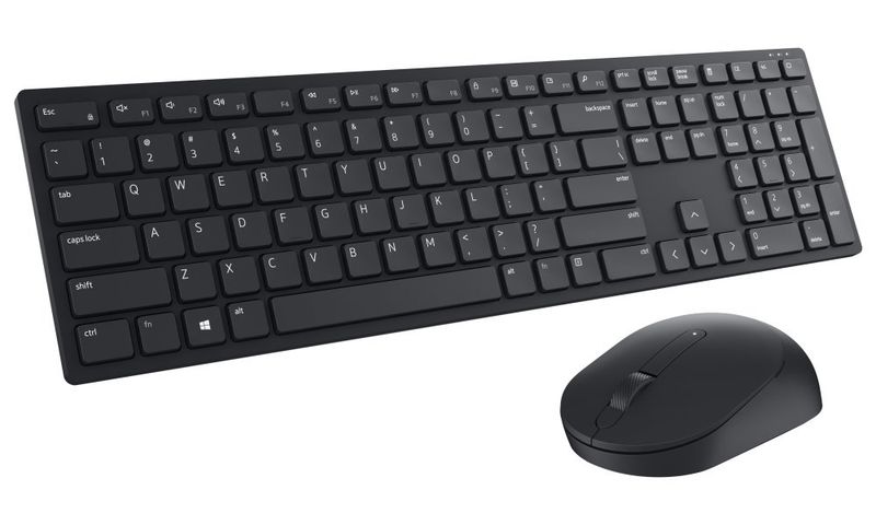 DELL KM5221W bezdrôtová klávesnica a myš španielska / španielske rozloženie, bezdrôtová, čierna