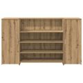 vidaXL Recepčný stôl dub artisan 180x50x103,5 cm kompozitné drevo