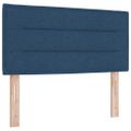 vidaXL Posteľ s pružinovým rámom s matracmi Modrá 200 x 100 cm látka