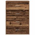 vidaXL Servírovacia skriňa Staré drevo 60 x 31 x 84 cm