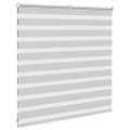 vidaXL Zebra roleta svetlosivá 150x100cm šírka látky 145,9cm polyester