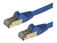Category 6A - 26AWG (6ASPAT3MBL) - Patch kábel - RJ-45 (M) do RJ-45 (M) - 3 m - STP - CAT 6a - prevedenie bez hrbolčekov - modrá