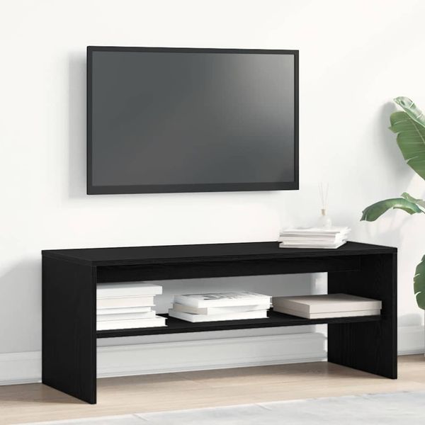 VidaXL TV skrinka Dub čierny 100x40x40 cm Drevo