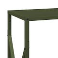 vidaXL Stojan na palivové drevo Olive Green Oceľ valcovaná za studena