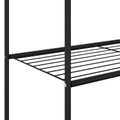 vidaXL Vešiak na oblečenie Čierna 80 x 53 x 156 cm