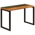 vidaXL Jedálenský stôl 115x55x76 cm, recyklovaný masív a oceľ