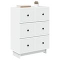 vidaXL Zásuvkový kabinet Biela 66 x 34,5 x 90 cm Kompozitné drevo