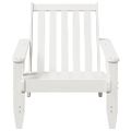 VidaXL záhradná stolička Adirondack biela 75x77x77 cm masívna borovica