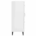 vidaXL Komoda lesklá biela 69,5x34x90 cm spracované drevo
