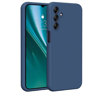 Obal Etteri Silicone pre Samsung Galaxy A15 4G / A15 5G tmavomodrý