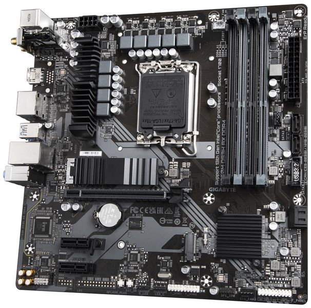 GIGABYTE B760M DS3H AX DDR4/LGA 1700/mATX Základná doska, Intel B760, LGA1700, 4x DDR4 DIMM (max. 128GB), 2x M.2, Wi-Fi, 2x DisplayPort, HDMI, USB typ C, mATX