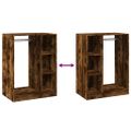 vidaXL Šatník dymový dub 77x48x102 cm kompozitné drevo