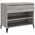 vidaXL Botník sivý dub sonoma 70x36x60 cm spracované drevo