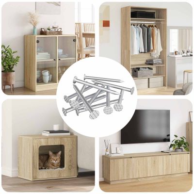vidaXL Hřebíky pre Drevá 12 pcs Strieborná Ø 3 x 15 mm Kov
