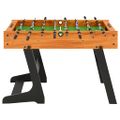 vidaXL Skladací stolný futbal bledohnedý 121x61x80 cm