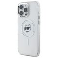 Puzdro Karl Lagerfeld pre iPhone 16 Pro Max 6,9" KLHMP16XHLSCHH biela Hard IML Metal Choupette Head MagSafe
