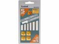 Plátky do priamočiarej píly 5ks, 75x2,5mm, úchyt UNIVERSAL, HCS EXTOL-PREMIUM