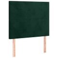vidaXL Čelo postele tmavozelené 80x5x118/128 cm zamatové