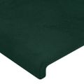 vidaXL Posteľ bez matraca tmavozelený 80x200 cm zamat