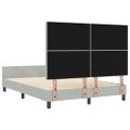 vidaXL Posteľ s pružinovým rámom Svetlosivá 140 x 200 cm Zamat