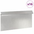 vidaXL Slimáková ohrada 16 ks 50 x 3,5 x 25 cm Nehrdzavejúca oceľ