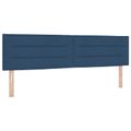 vidaXL Ottoman posteľ s matracom a LED Modrá 180 x 200 cm Látka