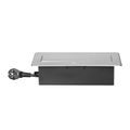 ORNO OR-GM-9033/G Zapustená zásuvka strieborná