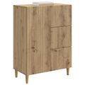 vidaXL Servírovacia skriňa Dub artisan 66 x 34,5 x 90 cm