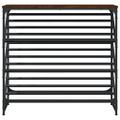 vidaXL Regál na topánky hnedý dub 90x30x85 cm kompozitné drevo