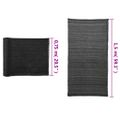 vidaXL Tieniaca sieť HDPE 1,5x25 m čierna