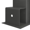 vidaXL Pomocník na stohovanie dreva 4 ks Antracitová 34 x 10 x 15 cm